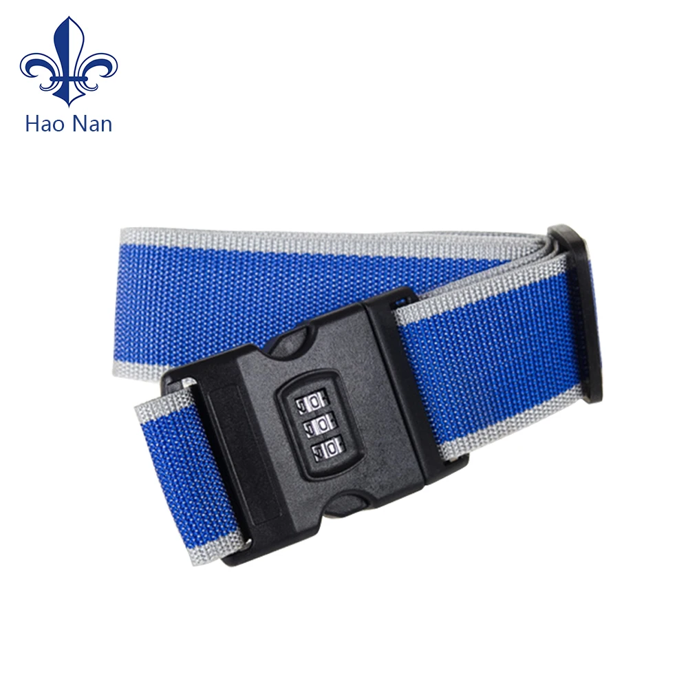Wholesale Various Styles Luggage Belt Strap With Plastic Clip Hook custom design logo luggage strap
