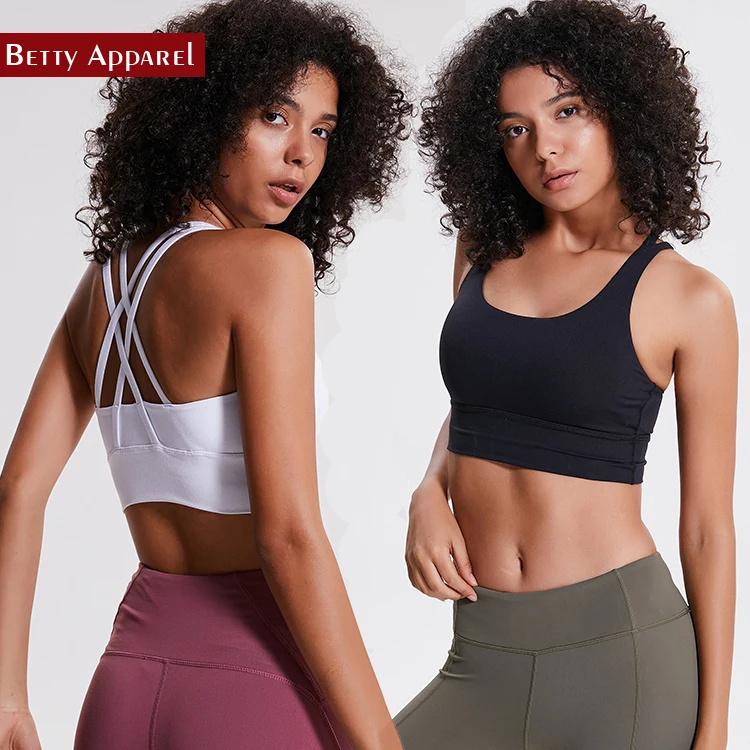 OEM High Quality pink Bra Top  fitness wear high impact yoga sports bra for women