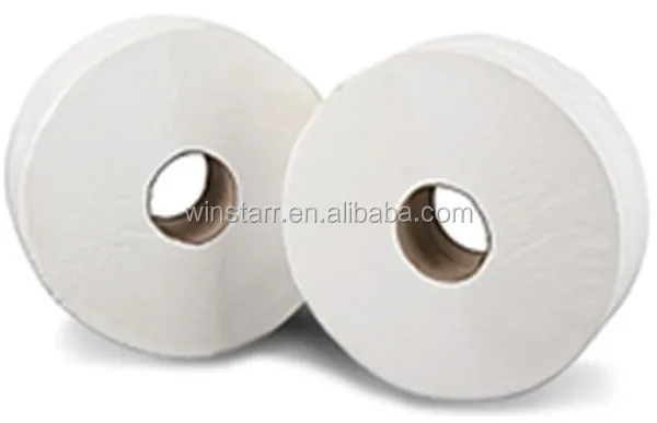 recycle 2ply soft jumbo toilet paper Standard Roll 1000 sheets for hotel place Recycled Pulp jumbo toilet paper