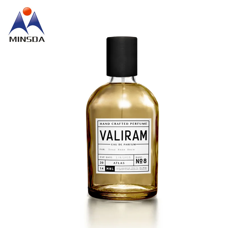 Minsda Custom Waterproof Self Adhesive Perfume Private Bottle Labels