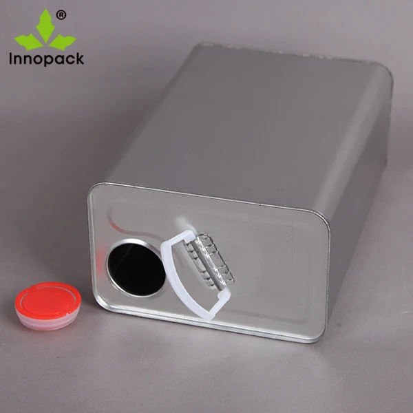 Olive Oil Tin Can 5L  with Plastic Plug and Metal Handle