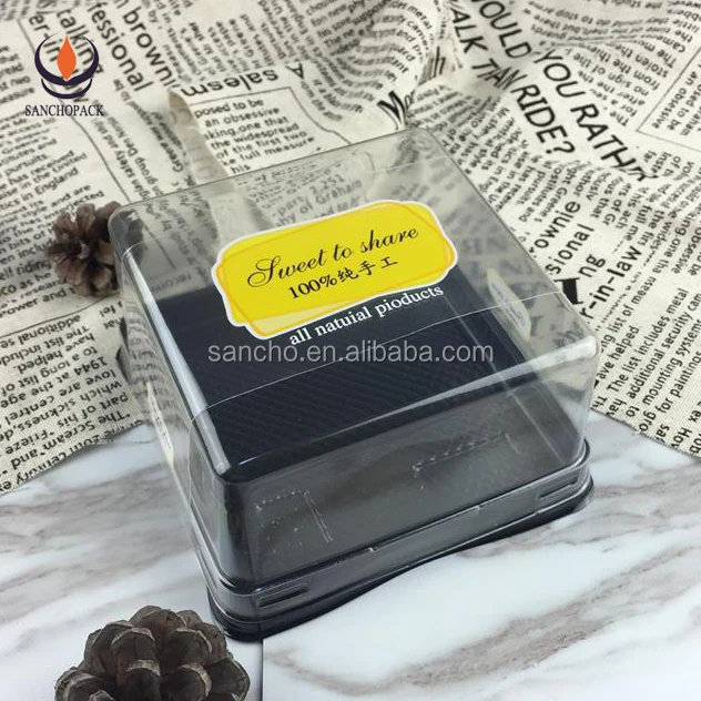 Free design 10 inch square moon cake pastry packaging box cake box