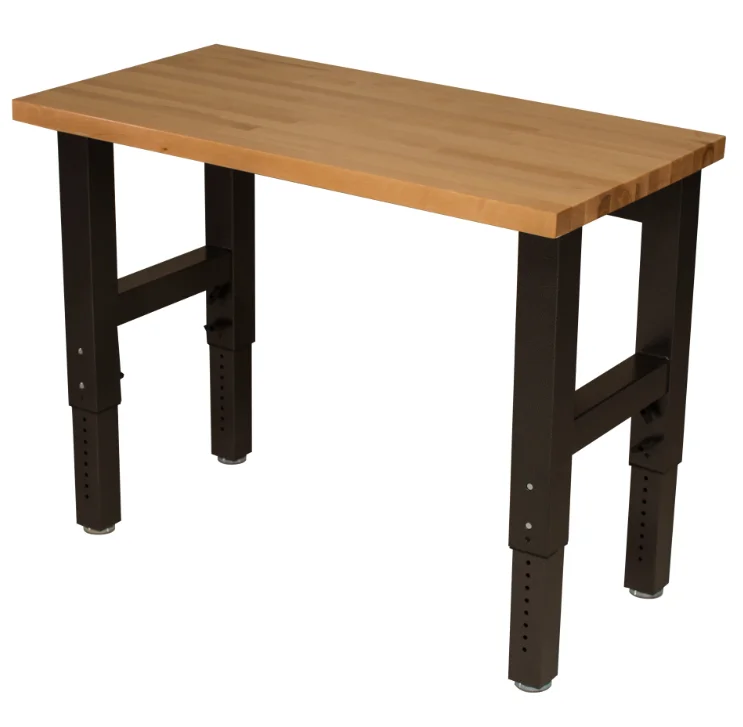 HOIFAT 4inch mechanic birch/rubberwood adjustable legs extended assembly garage working workbench garden table