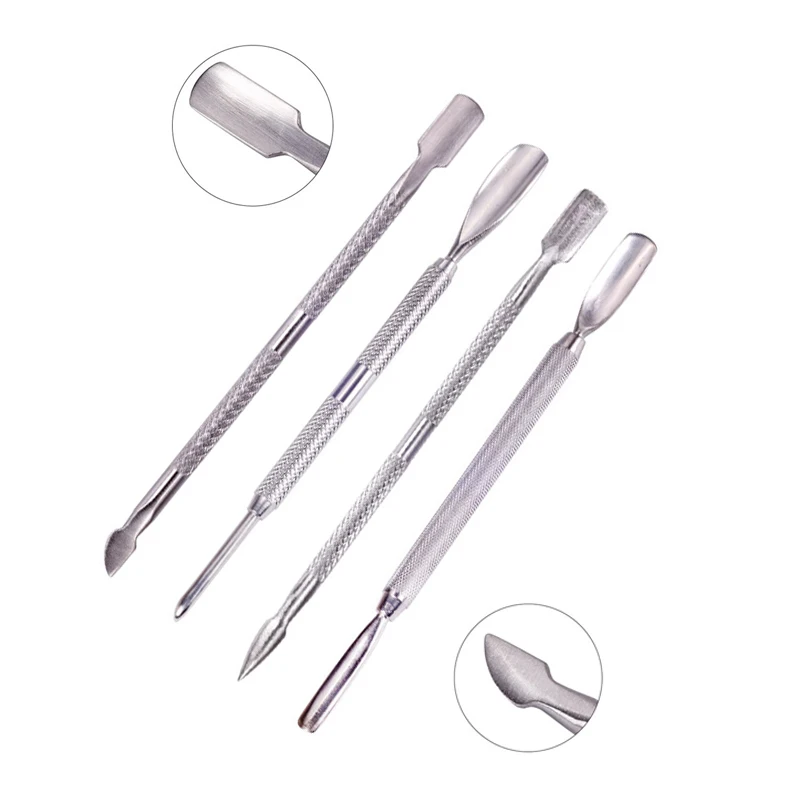 Newby Both Ends Stainless Steel Dead Skin Push Remover Nail Cuticle Pusher