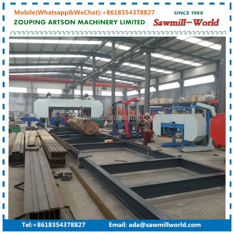 Large Size Horizontal Band Saw Mill Wood Bandsaw Wheels Sawmill