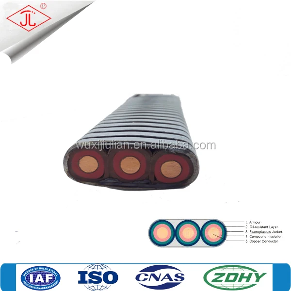 Electric Submersible Oil Pump Power Price 4# ESP 5kv MLE esp Cable