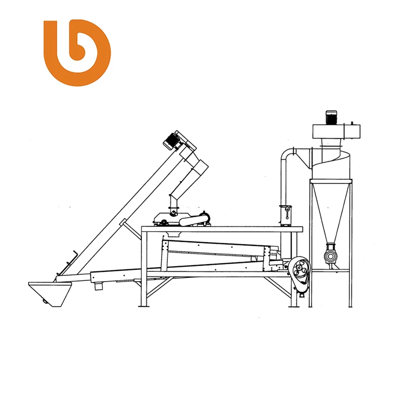 
Pumpkin seed hulling machine 