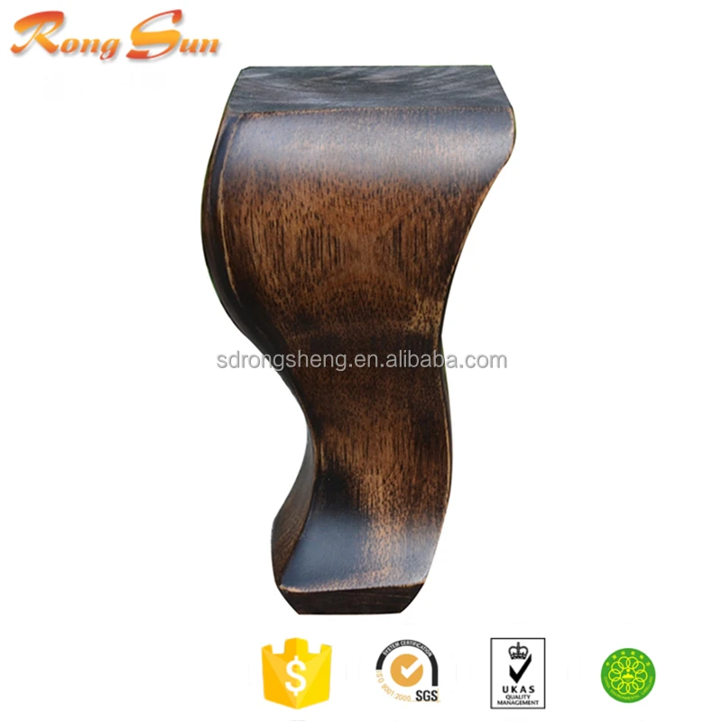 Furniture Leg Type and Wood Material unfinished wooden spindle table chair legs supplier