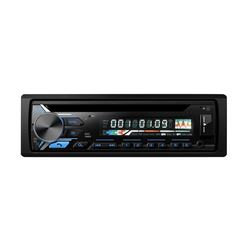 OEM Съемная панель 1 Din автомобильный DVD Универсальный Автомобильный BT / CD MP3-плеер с ЖК светодиодным экраном
