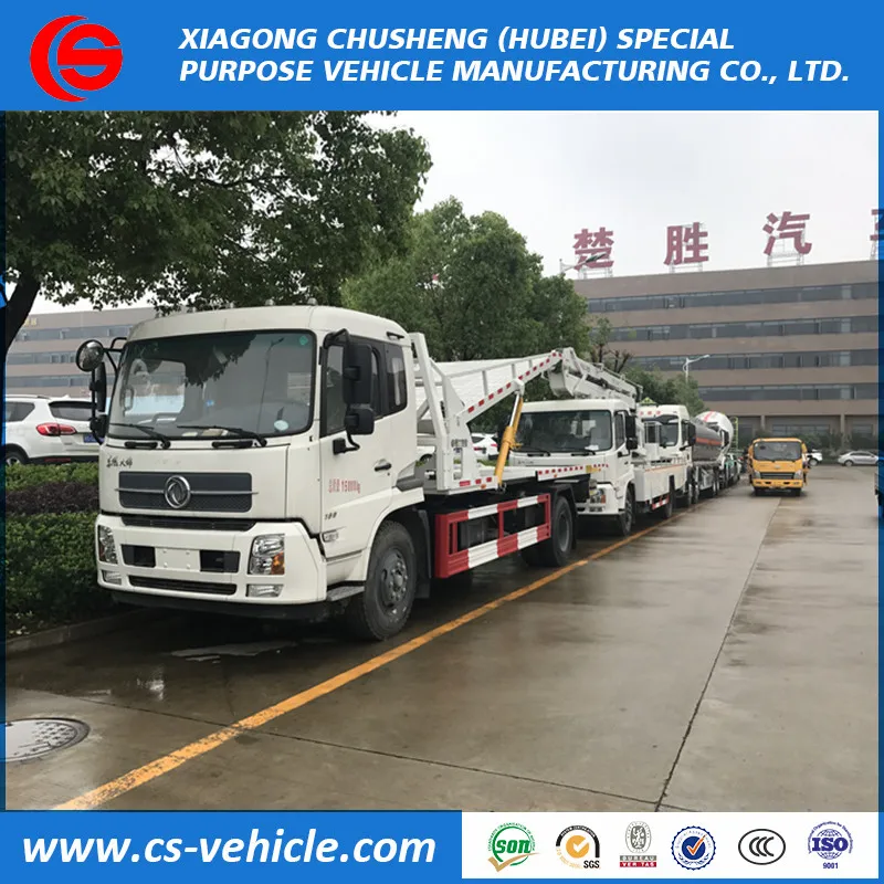 
Dongfeng 6 wheels 5T 8tons wrecker towing truck 3 cars road recovery wrecker truck 