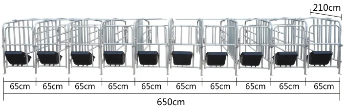 Factory Pig Farming Equipment Pig Pen Sow Gestation Crate For Sale