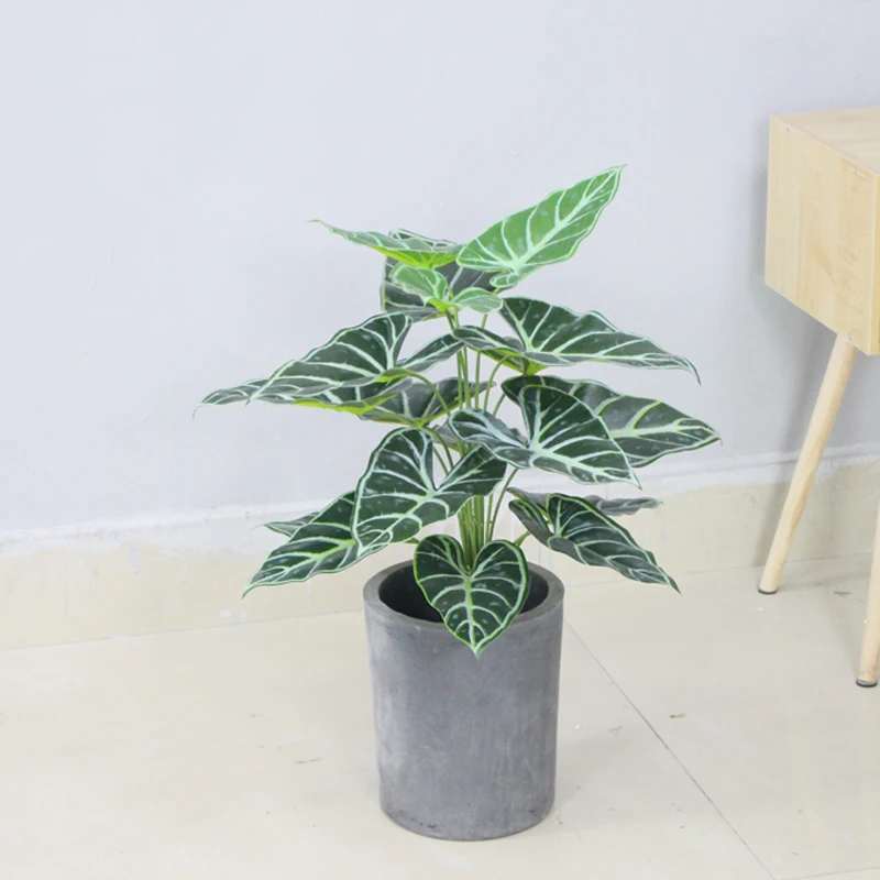 Factory wholesale artificial taro plant indoor decoration and environment trunk