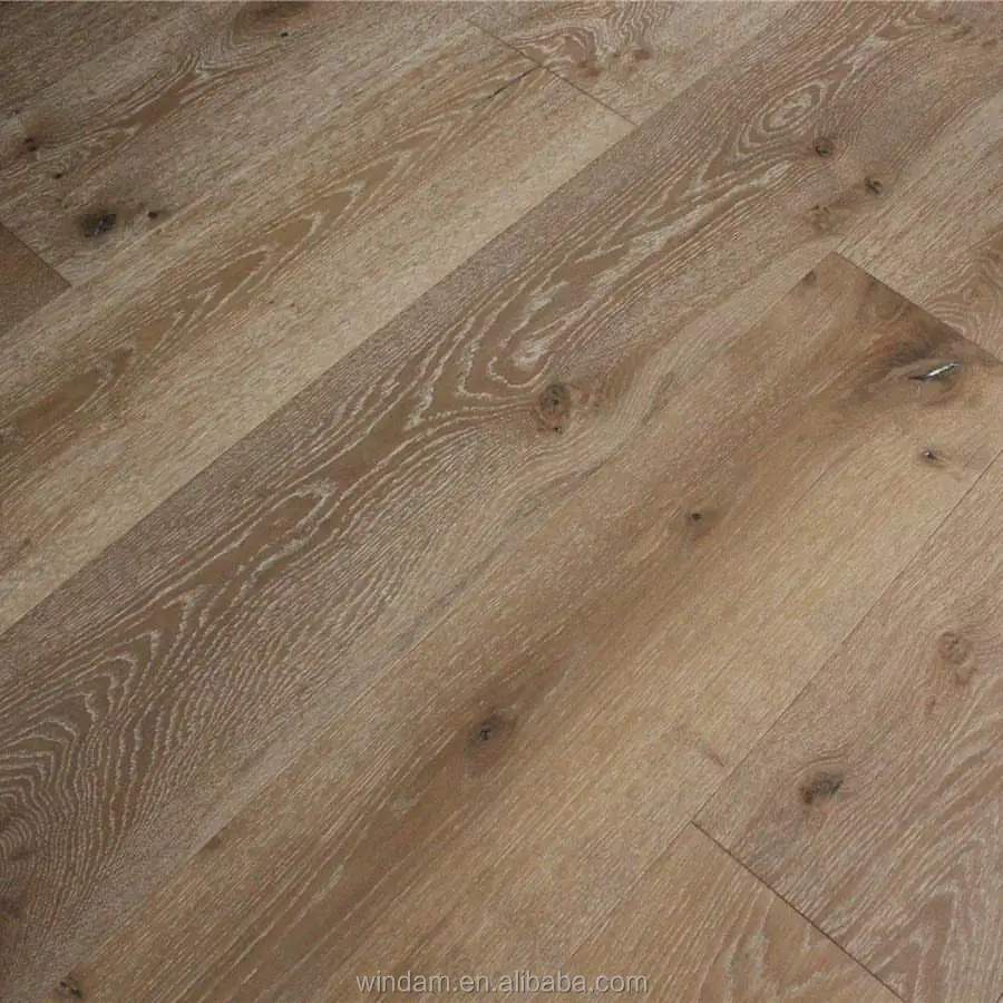 
 Проволочный матовый белый моющийся 4 мм деревянный дубовый шпон инженерный деревянный пол  