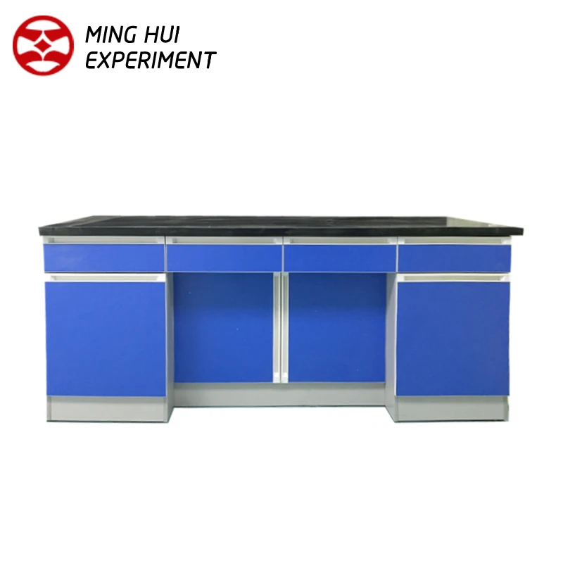 
Steel Wood Laboratory side Table / Steel Electronic Workbenches With Drawers 