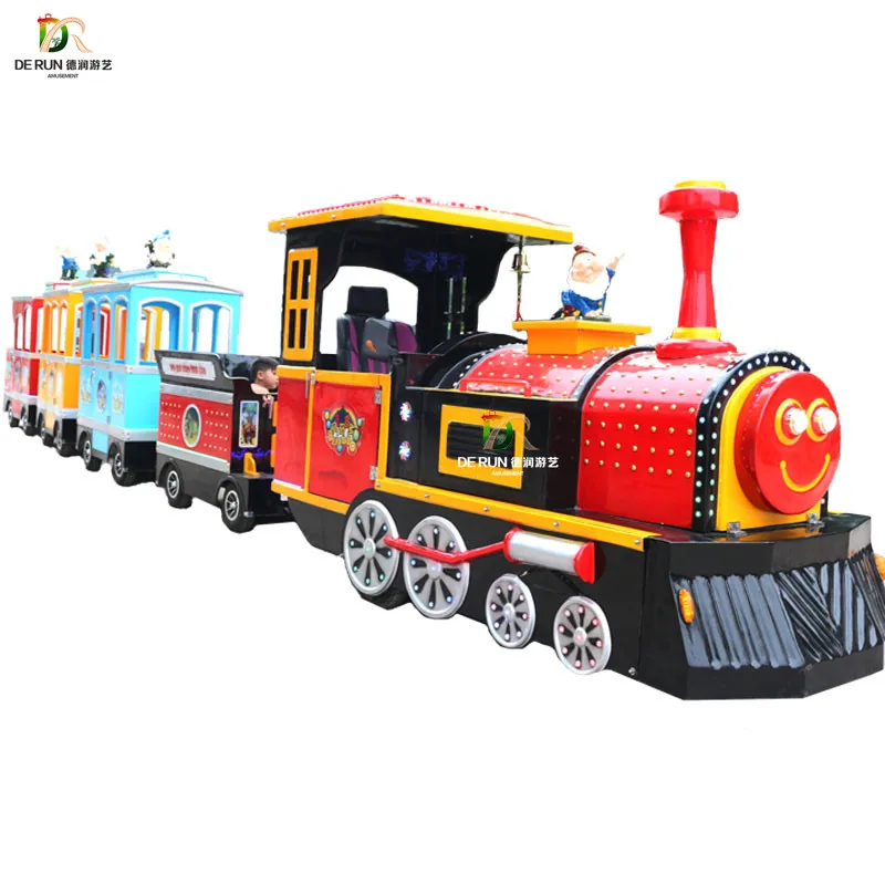 
Christmas shopping center electric train, mini trackless train for kids play 