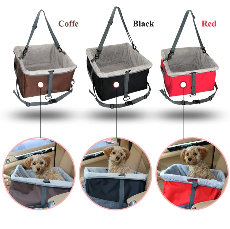 Foldable Travel Pet Carrier Bag Foldable Metal Frame Dog Dog Carrier Pet Car Booster Seat For Small Carrier Dogs