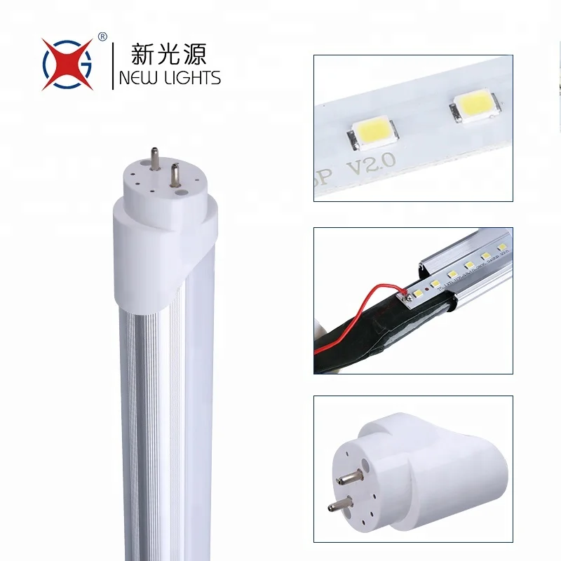 ce rohs light 3000k 4000k 6500k 1200mm g13 aluminum and plastic lamp 18w t8 led tube from China manufacturer