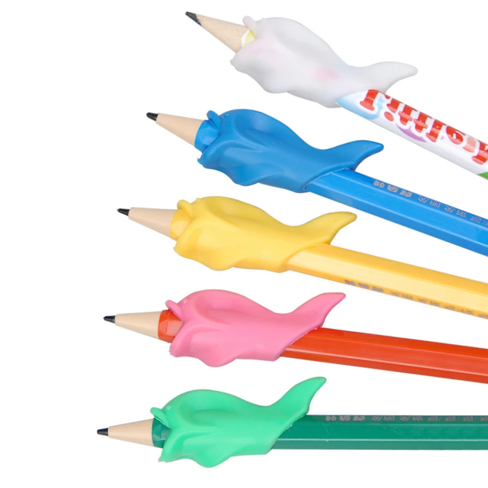 
Claw Preschool High Quality Candy 3pcs Silicone Set pencil silicone grip for kids handwriting rubber grips 