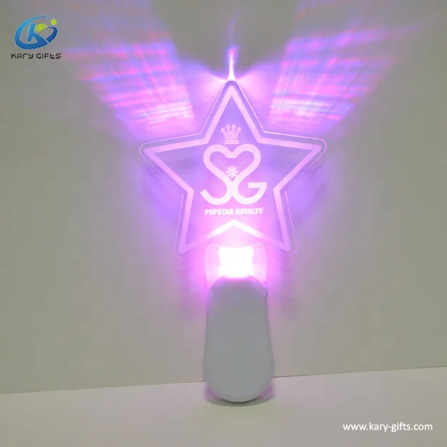 Christmas LED Blinking Acrylic Stick Customized Led Glow Star Stick Light