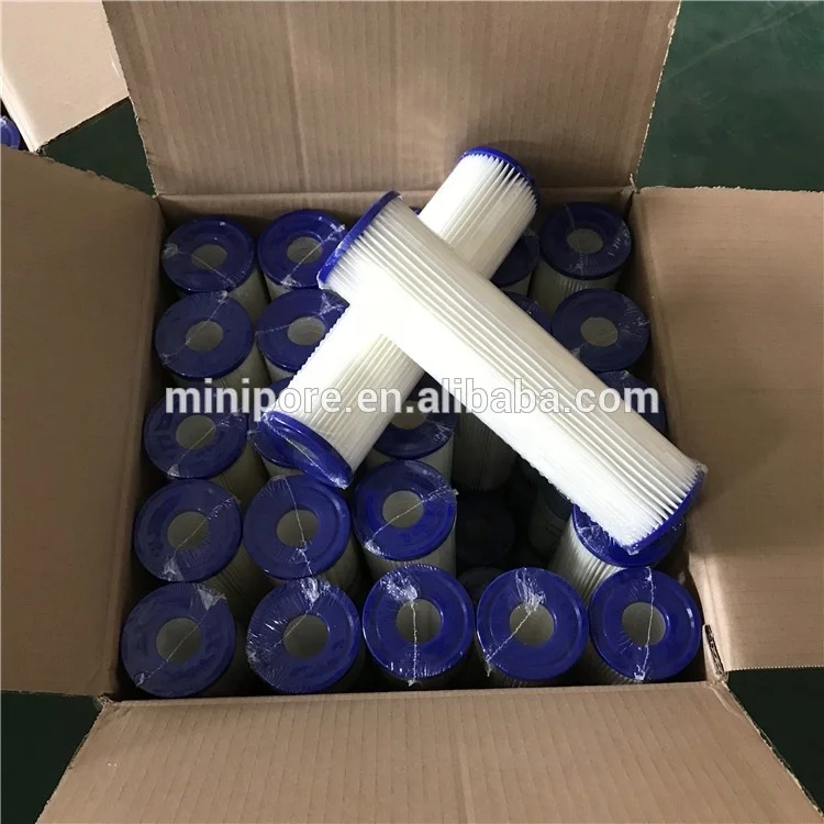 PCP pleated paper filter cartridge / polyester cellulose pleated water filter 10' 20'