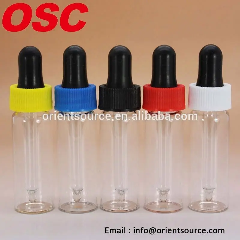 2 dram test tube vials pharmaceutical vials glass vials with screw caps and dropper