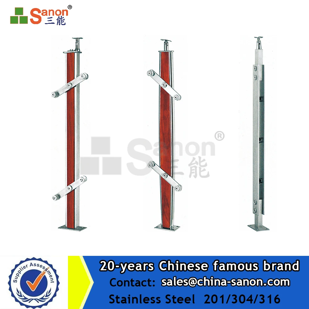 Handrail bracket for tube railing bracket baluster design for glass balcony
