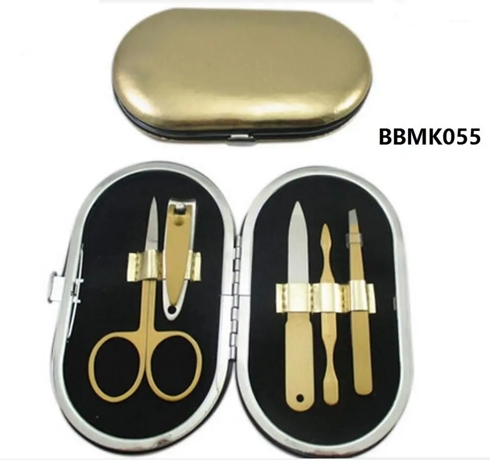 Manufacturer sliver glitter bag of grooming mini manicure pedicure set travel nail care tools gift set