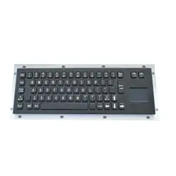 IP65 Stainless Steel Metal USB Keyboard with Trackball Touch Screen