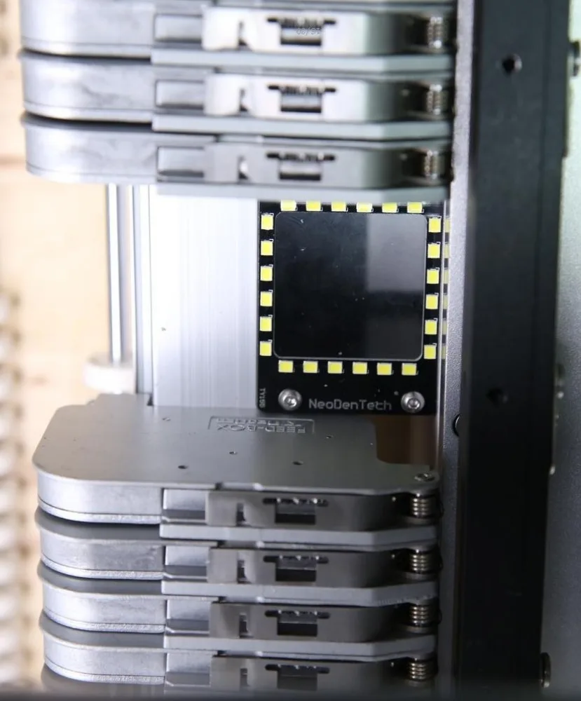 
SMD Pick and Place Machine with Vision 4 Heads Auto Rails Chip Mounter NeoDen 4 Feeder SMT Nozzle 0201 BGA IC LED 