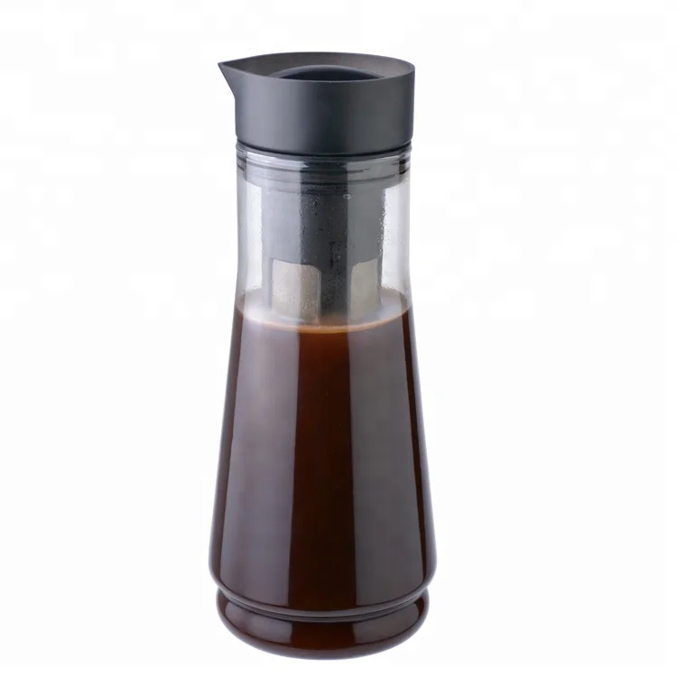 Portable  Large Capacity 1500ml Glass Cold Brew Coffee Pot Filter Dripper Maker
