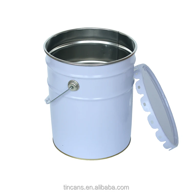 20/18 liter metal paint bucket with flower shape lid for painting