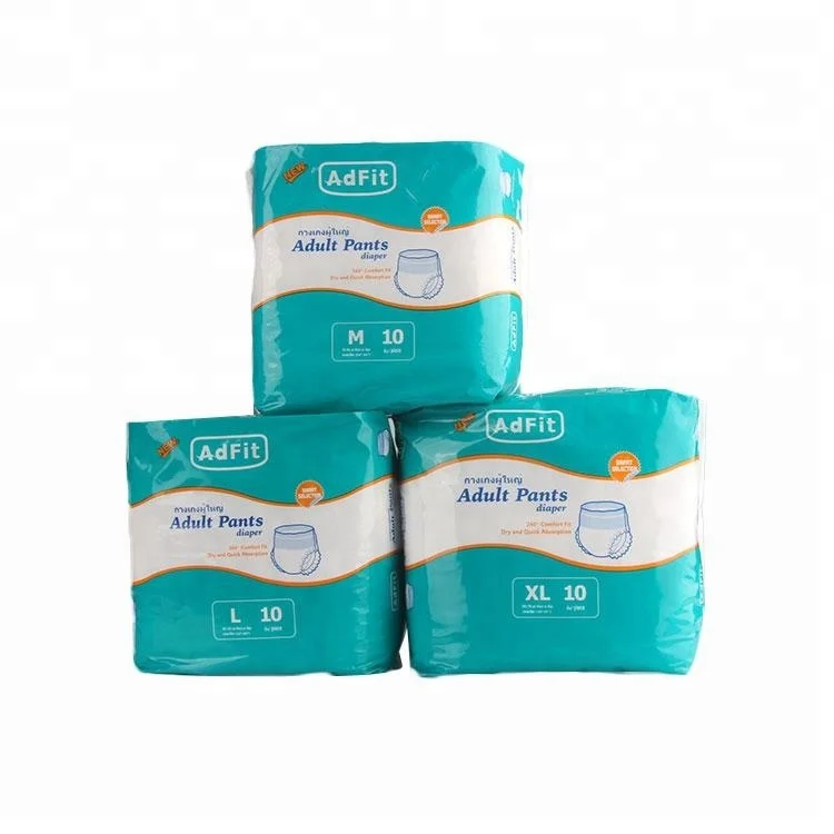 Мягкие дышащие подгузники Adfit XL 10, одноразовые подгузники для взрослых для пожилых людей