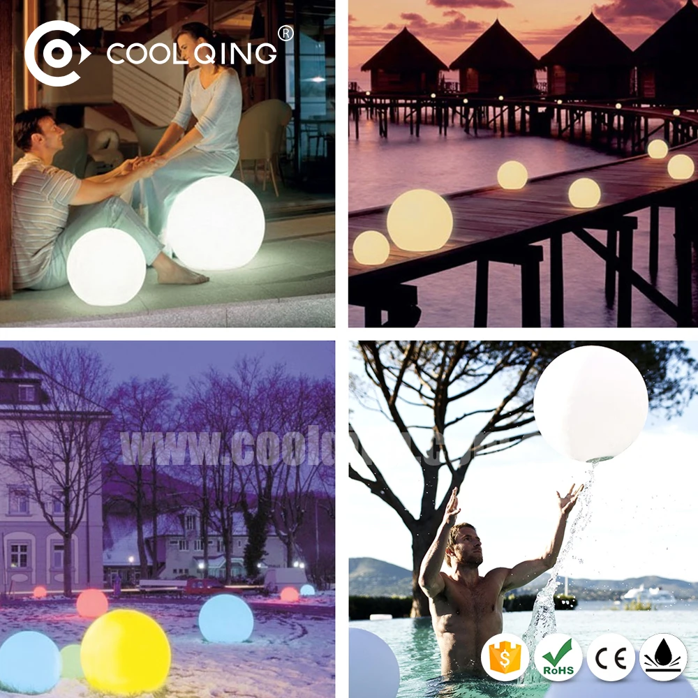 Hard PE Ball Waterproof /High Quality Illuminated Led Ball Light indoor and Outdoor