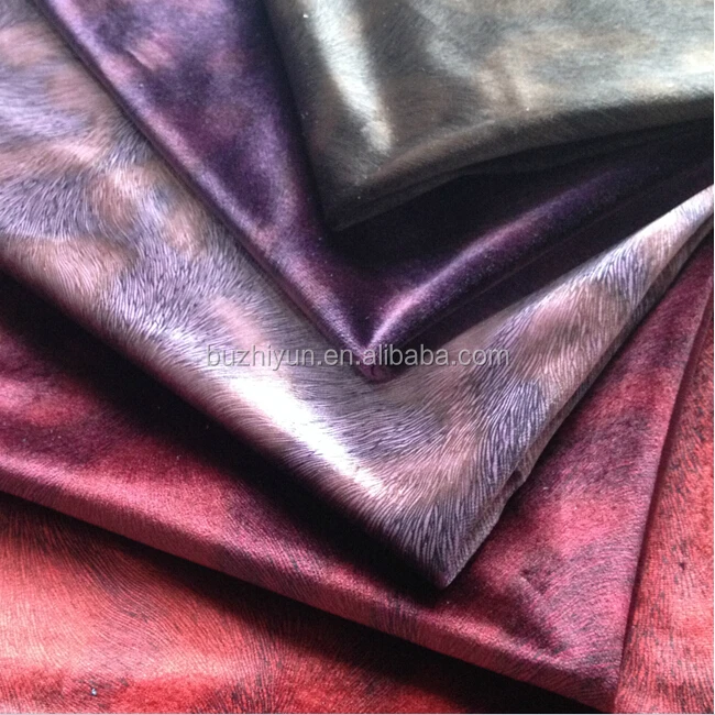 100%polyester new design pony print curtain velboa fabric turkey market