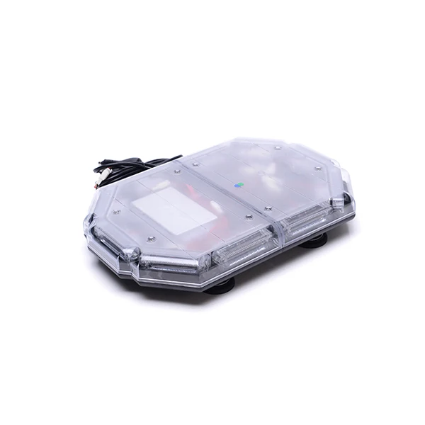 
12V Amber Led ambulance bar light Low Profile Police Led Roof Mini Lightbar with Siren Speaker 