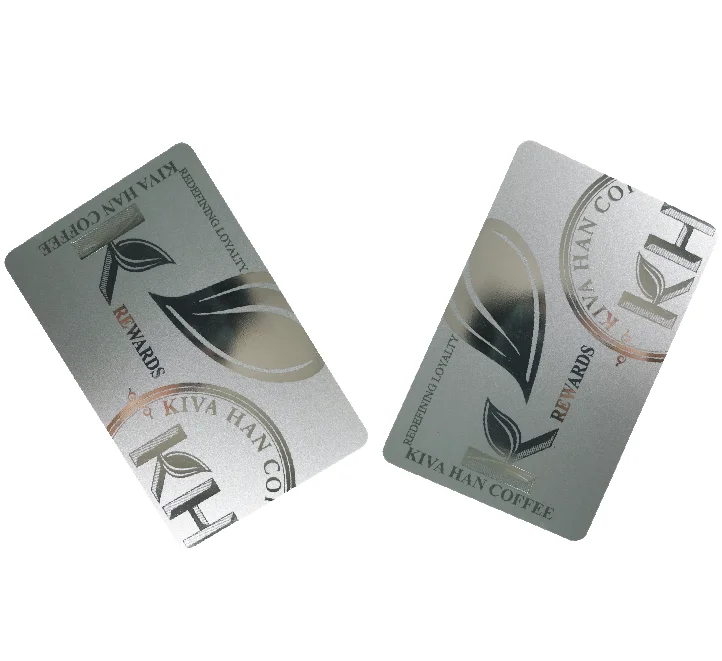 Silver background printed/reprinted PVC card