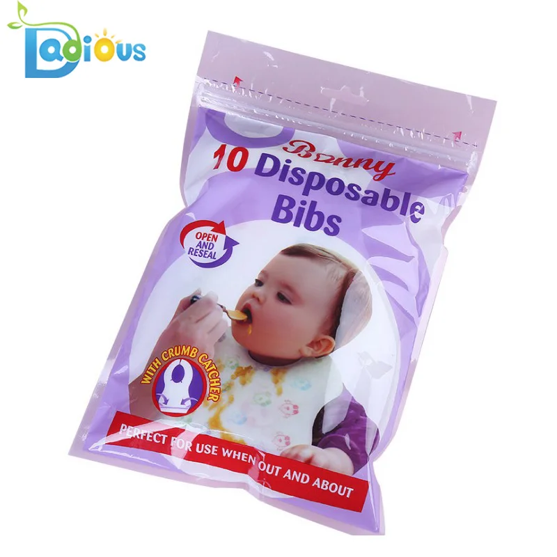 
10 Pieces Of Baby Disposable Bibs Can Be Used For Going Out Disposable Bibs For Baby 