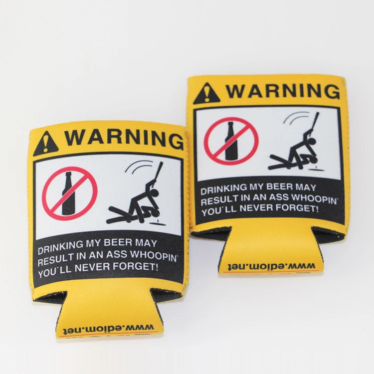 EDIOM 5mm neoprene drink custom slim 12oz beer can cooler