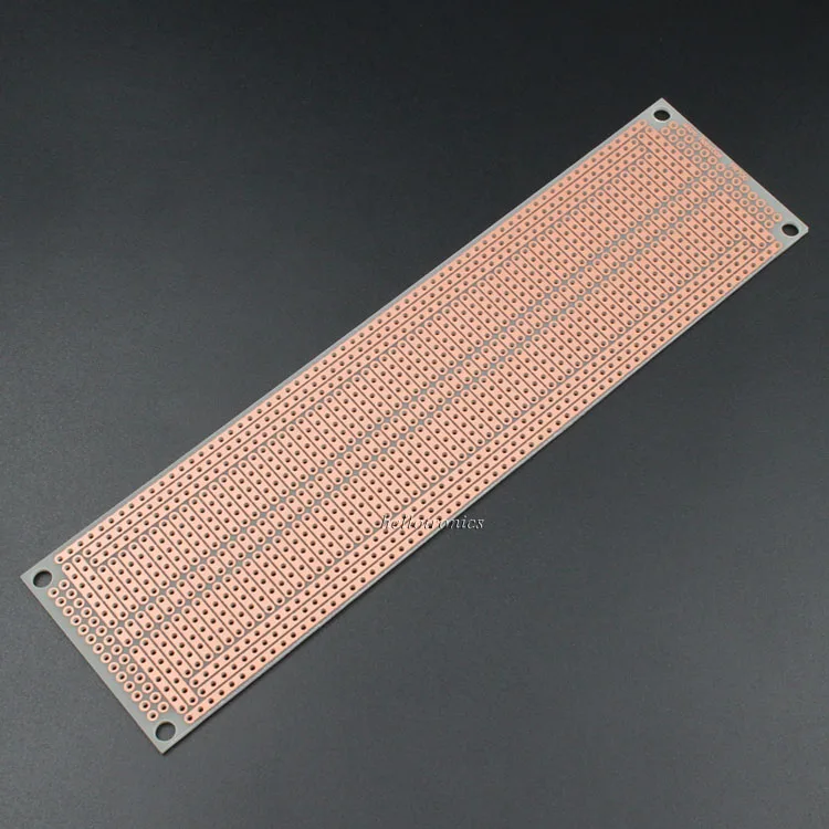 1 Sided PCB Matches 830 Tie Point Breadboard With Power Rails Solderable PC Breadboard