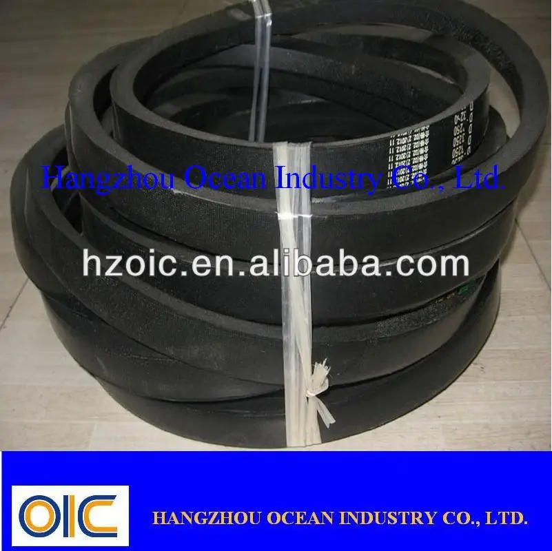 D type rubber belt