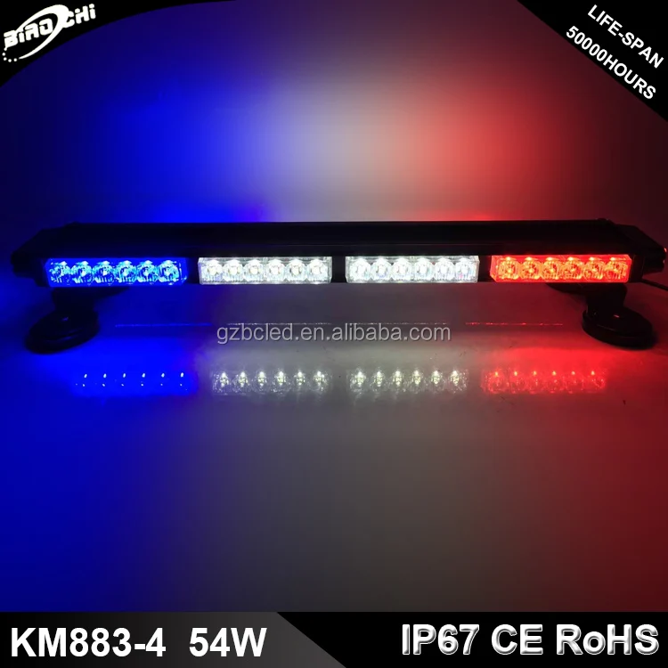 54W 70cm double side Waterproof Arrow / Narrow Stick LED Traffic Advisor Strobe Lightbar,LED Directional Strobe Light Bar