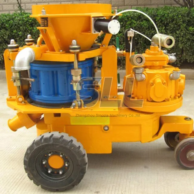 Air compressor concrete gunite machine price wet shotcrete machine
