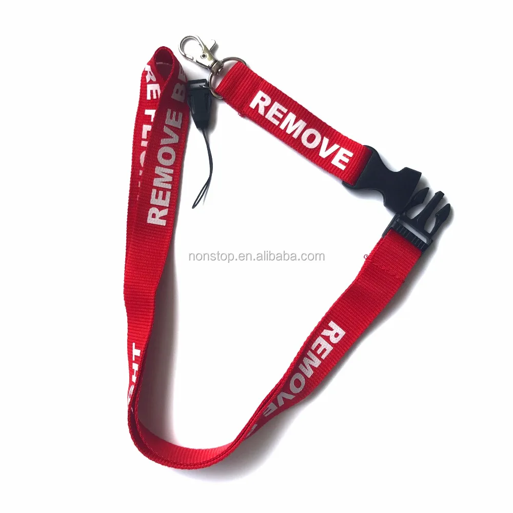 REMOVE BEFORE FLIGHT Lanyard Keychain