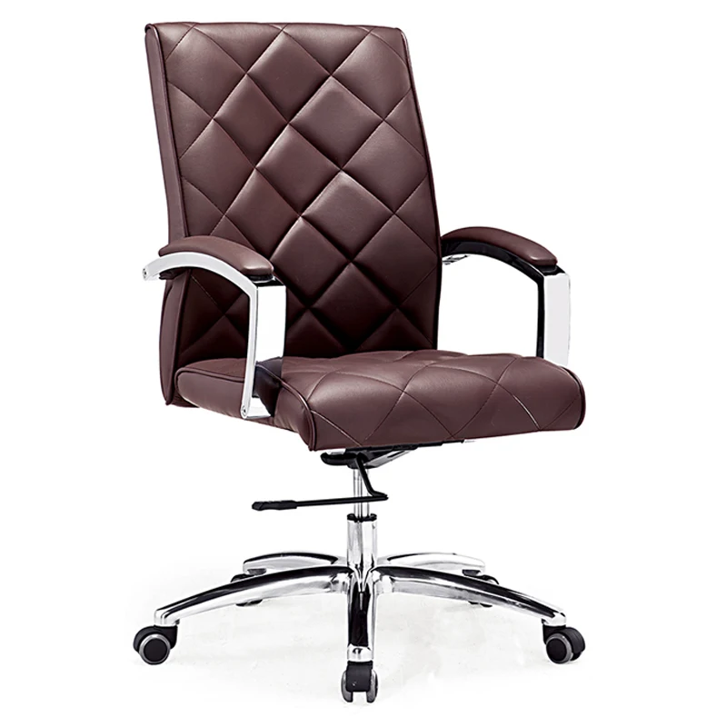 Italian design metal support fixed armrest low back executive leather lane furniture ergonomic office chair