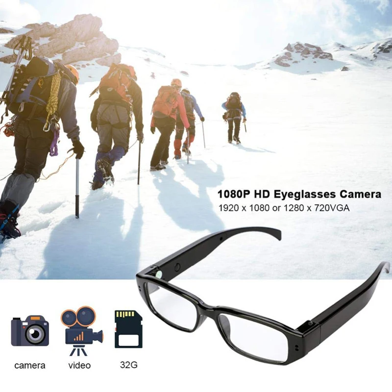 
5 MP Full HD spy video Camera Recording 1080P Mini Hidden glasses Camera Spy hidden Camera 