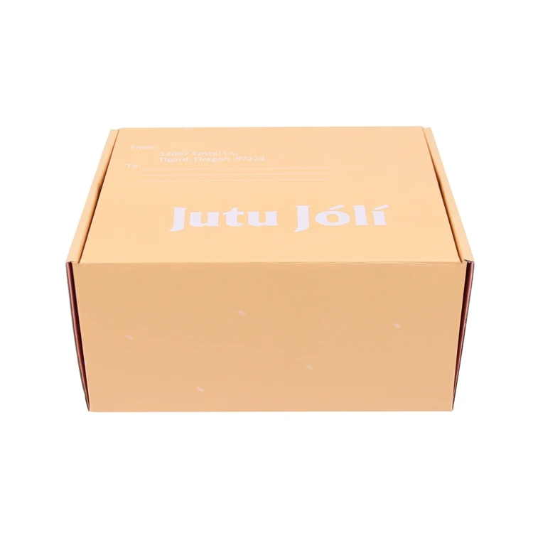Customized corrugated paper packaging box and folding box for shoes and clothes