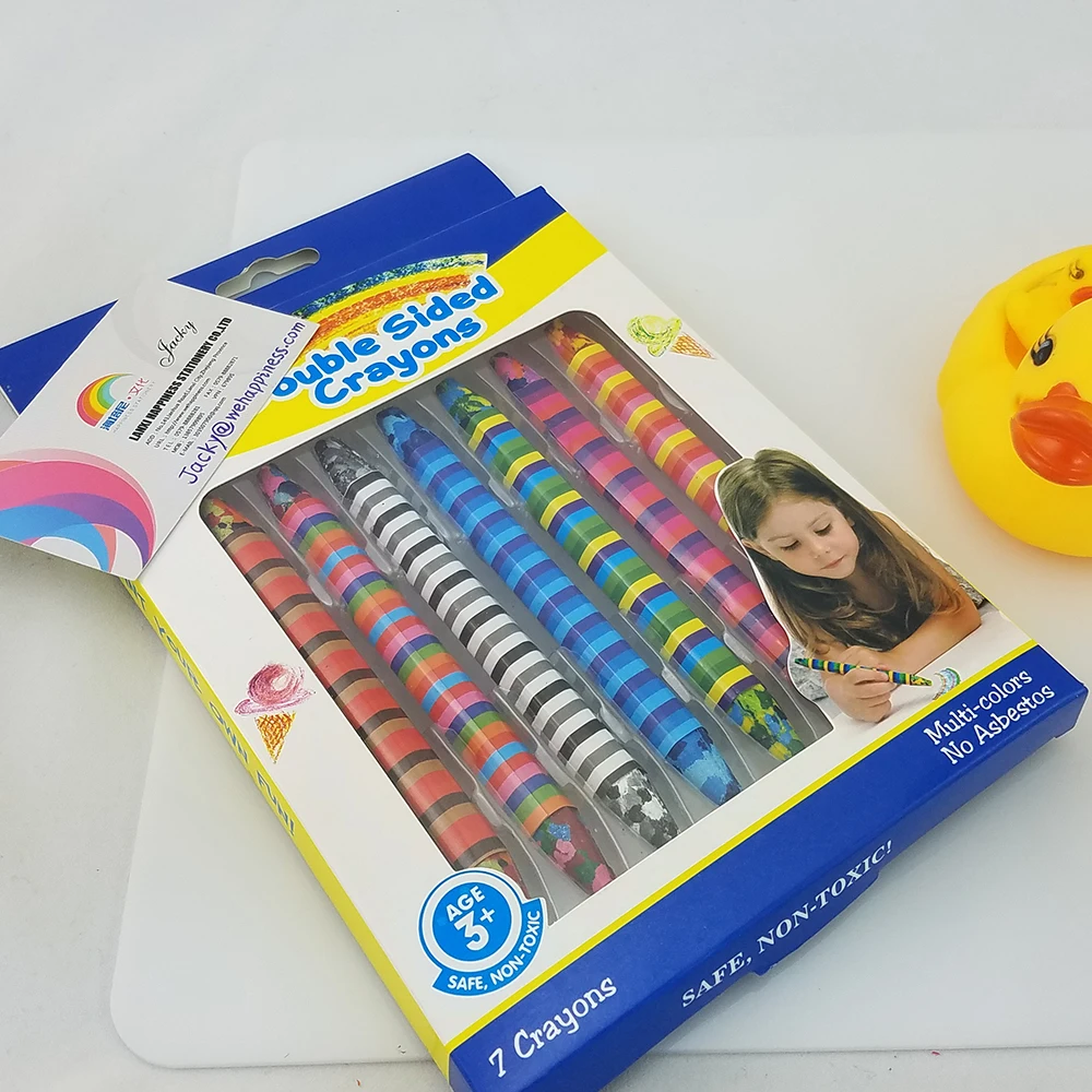 
double side mix color crayon,non-toxic 