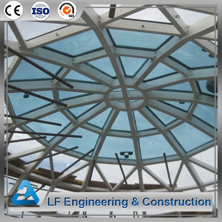 Engineered Light Steel Frame Building Glass Dome House