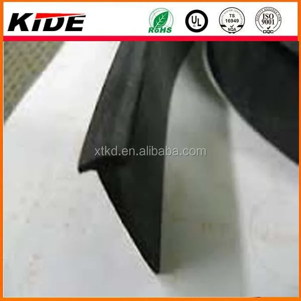 T type rubber extrusions extruded rubber seal strips of rubber