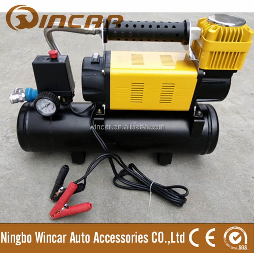 Heavy duty 12V air compressor pump portable with air tank